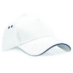 White and Navy Blue Highlight
