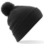 Cuffed Pom Pom - Black