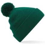 Cuffed Pom Pom - Bottle Green