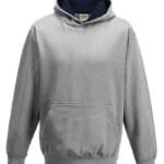 Heather Grey/French Navy - (XS to 5XL)