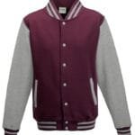 Burgundy with Heather Grey Sleeves - All Sizes