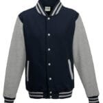 Navy Blue with Heather Grey Sleeves - All Sizes up to 2XL