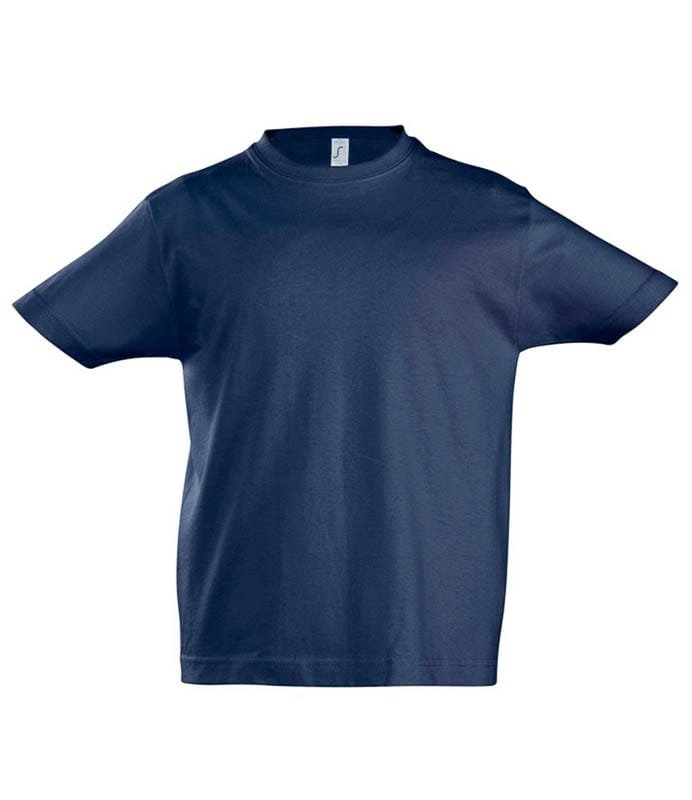 Kids Navy Blue T-Shirt 50027 retro BR large logo Kids T-Shirt