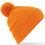 Cuffed Pom Pom - Orange