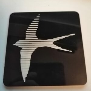 InterCity Swallow Acrylic Coaster 10 x 10 cm