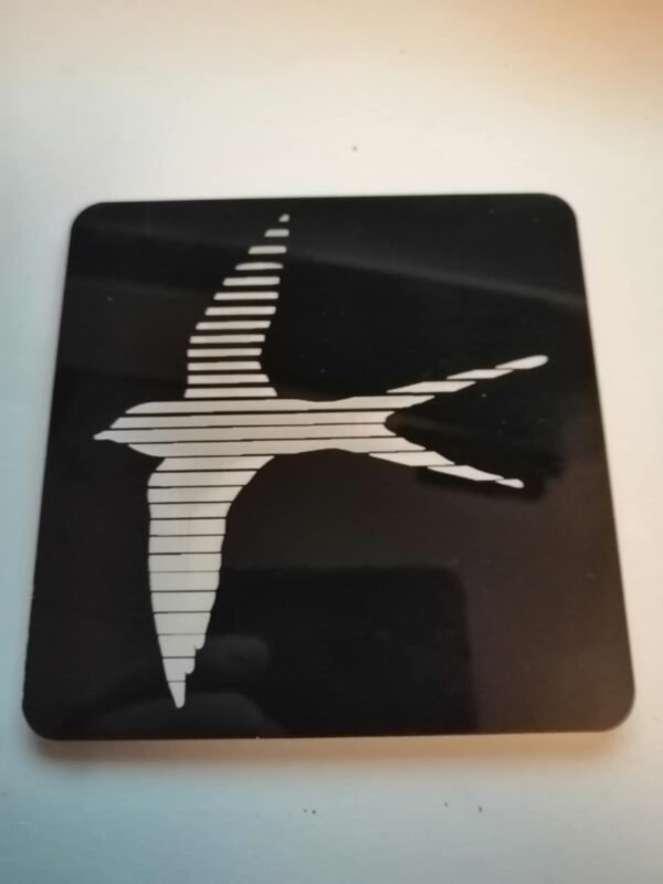 InterCity Swallow Acrylic Coaster 10 x 10 cm