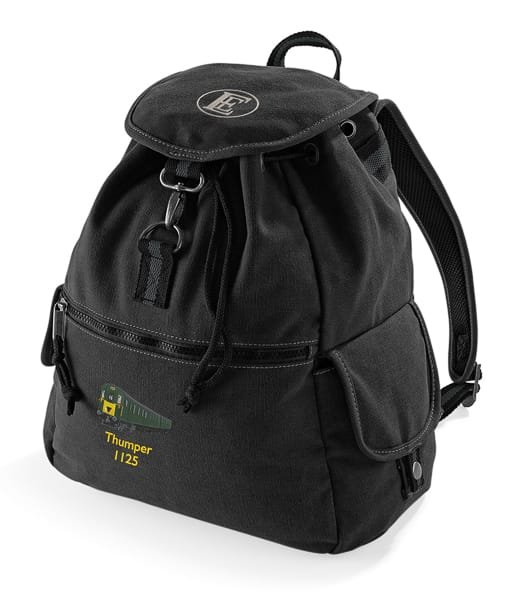 thumper 1125 Embroidered Vintage Canvas Rucksack