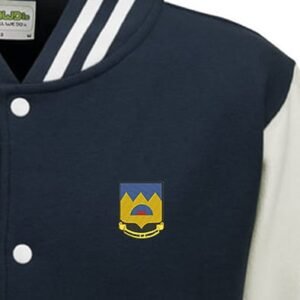 Abundance of Strength Embroidered  Kids Varsity Jacket