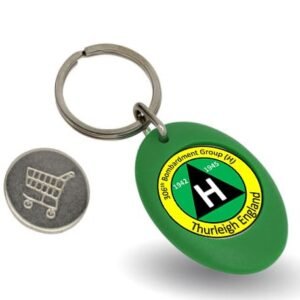 306th Bomb Group Thurleigh Museum Shopping Trolley Coin Keyring