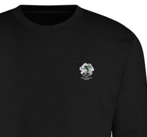 369 Clothing Patch v12 Dark Black Sweatshirt 369th Bomb Squad Embroidered Kids Sweatshirt