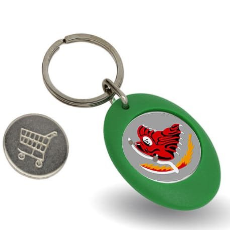 423rd Bomb Squad  Shopping Trolley Coin Keyring