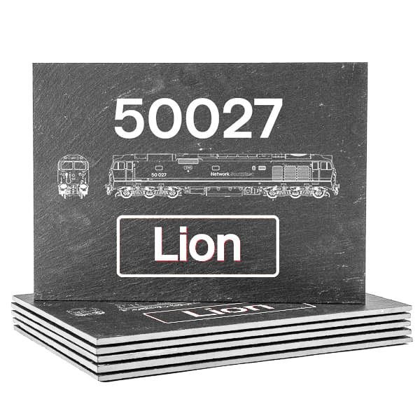 50027 lion Laser Etched 35 x 25 Slate Wall Sign