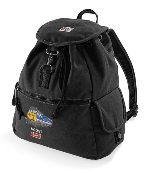 50027 Embroidered Vintage Canvas Rucksack