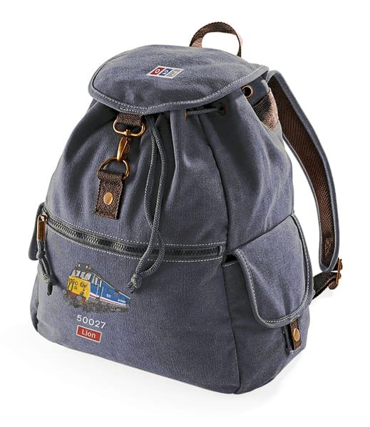 50027 Embroidered Vintage Canvas Rucksack