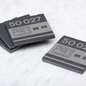 50027 data panel Laser Etched Slate Coaster