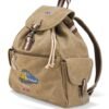 50027 Embroidered Vintage Canvas Rucksack
