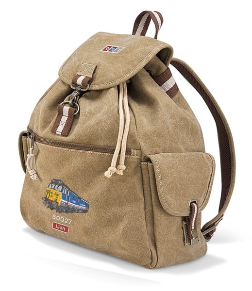 50027 Embroidered Vintage Canvas Rucksack