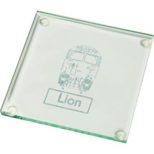 50027 front Laser Etched Glass Coaster