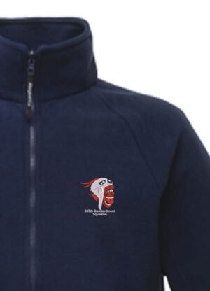Navy Fleece 367 Clothing v8 367th Bomb Squad Embroidered Kids Fleece Jacket