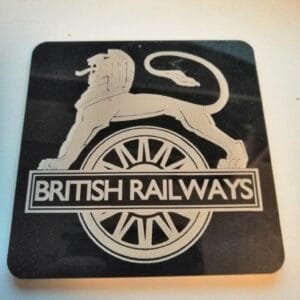 British Railways Lion and Wheel Laser Etched Acrylic Coaster