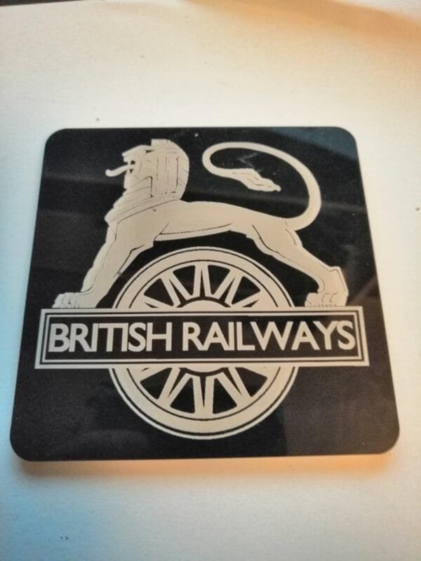 British Railways Lion and Wheel Laser Etched Acrylic Coaster