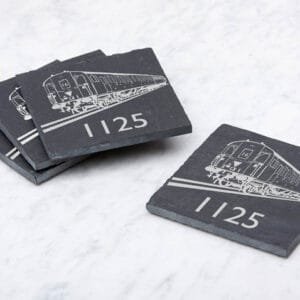 1125 3-4 view Slate Coaster