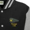1125 Black and Heather Grey Varsity Jacket