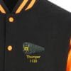 1125 Black and Orange Varsity Jacket