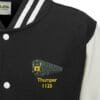 1125 Black and White Varsity Jacket
