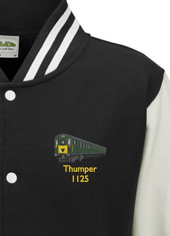 1125 Black and White Varsity Jacket