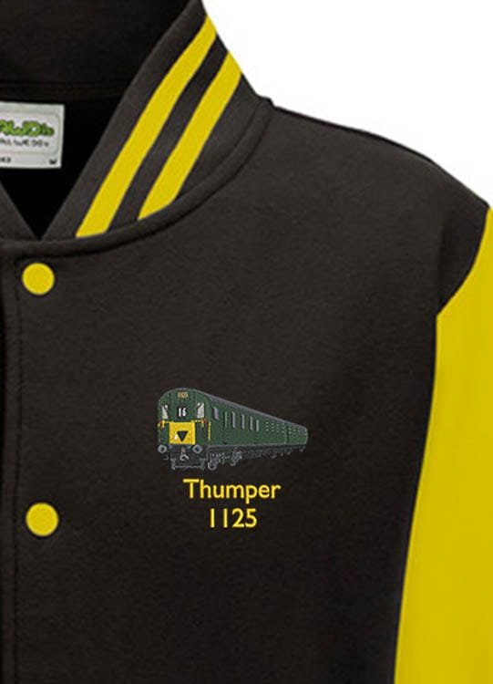1125 Black and Yellow Varsity Jacket