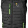 1125 Retro Black and Green Body Warmer