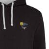 1125 Retro Black and Heather hoodie