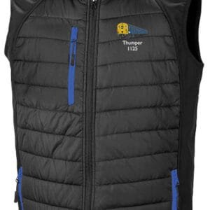 1125 Retro Black and Royal Blue Body Warmer