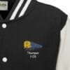 1125 Retro Black and White Varsity Jacket