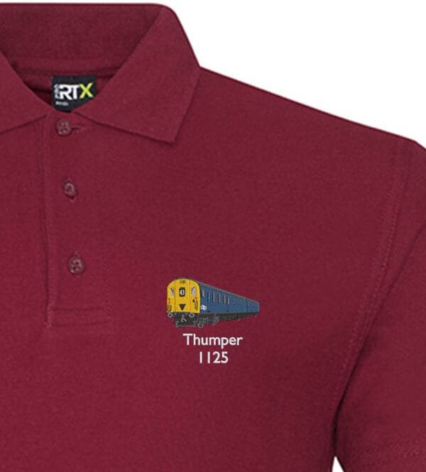 1125 Retro Burgundy Polo