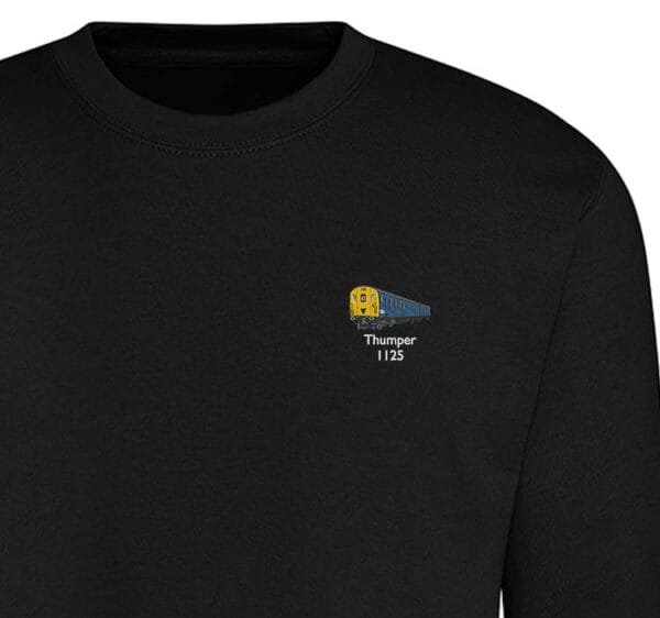 1125 Retro Dark Black Sweatshirt