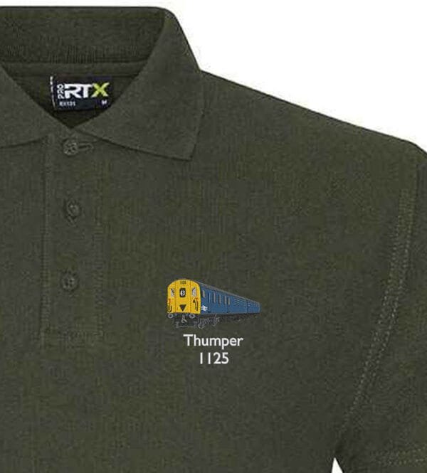 1125 Retro Military Green Polo