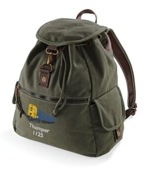 1125 Retro Military Green Rucksack