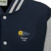 1125 Retro Oxford Blue and grey Varsity Jacket