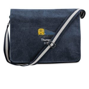 1125 Retro Royal Blue Messenger Bag