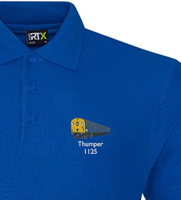 1125 Retro Royal Blue Polo