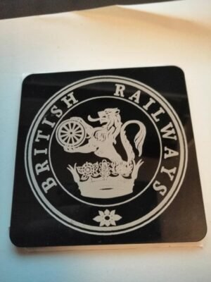 British Railways Round Totem Laser Etched Acrylic Coaster British Railways Round Totem Laser Etched Acrylic Coaster