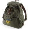 Abundance of Strength Embroidered Vintage Canvas Rucksack
