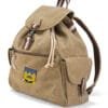Abundance of Strength Embroidered Vintage Canvas Rucksack