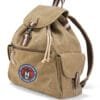 306th Bomb Group Museum Logo Embroidered Vintage Canvas Rucksack