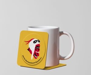 3215 - 367th BS Yellow Background Mug Coaster 367th Bomb Squad Coaster