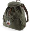 368th Bomb Squad Embroidered Vintage Canvas Rucksack