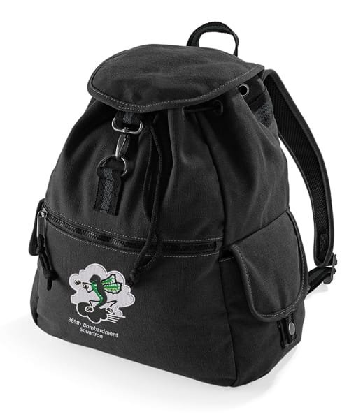 369th Bomb Squad Embroidered Vintage Canvas Rucksack