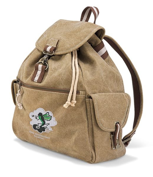 369th Bomb Squad Embroidered Vintage Canvas Rucksack